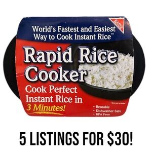 New Rapid Rice Cooker 3 Minutes Microwave As Seen on TV- recommend